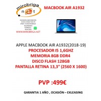 MACBOOK AIR A1932 (2018-2019) REACONDICIONADO